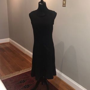 Banana Republic | Black Sheath w/Flounce Hem | size 6 tall
